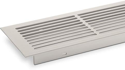 SOTECH 2 Stück Lüftungsgitter Lochblech 500 x 86 mm Silber EV1 Lochgitter Stegblech