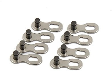 sourcing map 4 Pair 8 Speed MTB Bike Quick Master Chain Link Buckle Connector