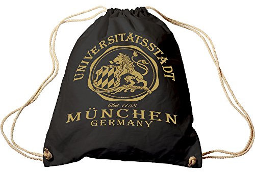 Fan-O-Menal Sporttasche mit Aufdruck - Universitätsstadt München - 65024 - Trend-Bag Turnbeutel Rucksack