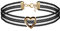 JewelryWe Schmuck Damen Choker Kette Kropfband Set schwarz mit Herz Anhänger Gold, Gothic Tattoo Stretch Samt Spitze Joker Halskette Halsband Lolita Sexy für Junge Frau und Mädel