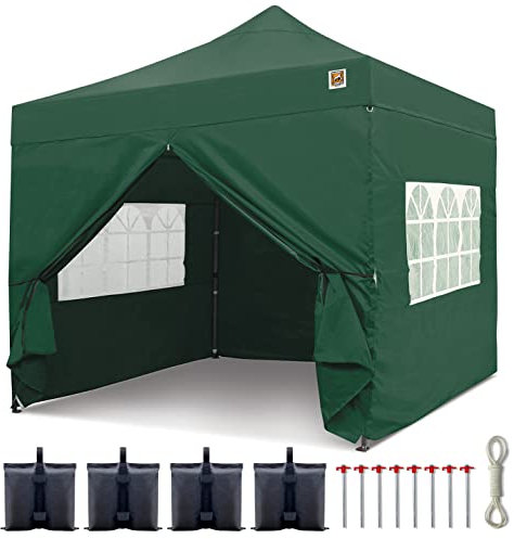 Gorilla Gazebo ® Pop Up 3x3m Heavy Duty Waterproof Commercial Grade Market Stall 4 Side Panels Leg Weights Pegs and Wheeled Carrybag