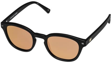 Le Specs CONGA [B] MATTE BLACK - Sonnenbrille für Damen und Herren Runde Rahmenform mit hohem UV-Schutz LSP2002186