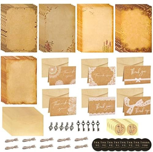 Vintage Briefpapier und Umschläge Set,Vintage Schreibwaren Sets,Vintage Schreiben Briefpapier,Vintage Briefpaier,Briefpapierset,für Briefe,Geschenke,Liebesbrief