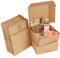 Kurtzy Braune Karton Geschenkbox mit Deckel (100er Pack) - Geschenk Karton Box 12 x 12 x 5cm - Pappschachteln mit Deckel Einfach Zusammenzubauen - Partys, Geburtstage, Hochzeiten, Feiertage