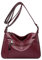Sac à Bandoulière en Cuir pour Femmes Multi - Poches Sac à Main en Cuir Souple pour Femmes Léger, Bandoulière Réglable