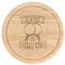 Beware Crazy Table Tennis Man Schneidebrett aus Holz, rund, 25 cm