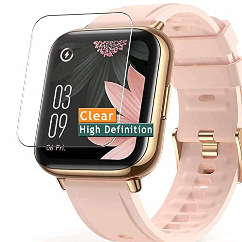 Vaxson 3 Stück Schutzfolie kompatibel mit AGPTEK LW31 1.69 Smart watch smartwatch Display folie folien Displayschutzfolie ( nicht Panzer Schutz Glas folie SchutzGlas nicht PanzerGlas )