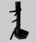 Wing Chun Wooden Dummy with Base and Chest with Lid (07 Black)