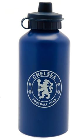 Chelsea FC Wasserflasche, matt, Aluminium, Einheitsgröße, Königsblau / Weiß, Royal Blue/Weiß, Einheitsgröße