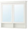IKEA HEMNES Spiegelschrank mit 2 Türen, 103 x 16 x 98 cm, Weiß