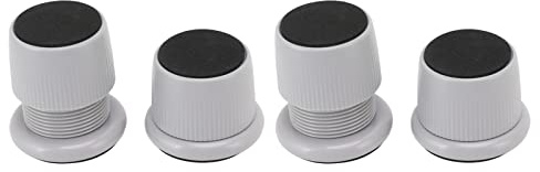 Tomotato 4 Pièces Tapis de Jambe de Meubles, 40-65mm Hauteur Réglable Contremarche de Meubles Résistant à Usure Antidérapant Contremarches de Lit Pieds de Meubles pour Table Chaise Canapé(Gris)