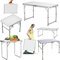 Yiyai Campingtisch Klappbar Faltbar Klapptisch Aluminium - 60 x 40cm Leicht Tisch Camping Tisch Klein für Outdoor Picknick Grillen Garten Balkon