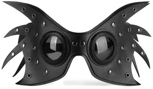 Nesloonp Demi-Masque d'Halloween, Masque d'Halloween En Cuir Pu, Accessoires De Mascarade Sexy Carnaval, Festival, Masque Noir d'Halloween Demi-Masque d'Halloween, Maquillage De Fête Noir