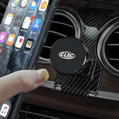Beerte Support de téléphone de Voiture magnétique Fort adapté pour Mercedes Benz E Classe W213 2016-2023 Support de téléphone de Voiture pour Tous Les Smartphones avec Vision réglable à 360 degrés