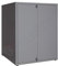 BAIA SICURA Coprilavatrice Copriasciugatrice in Lamiera Zincata e Preverniciata Antiruggine Per Esterno (95 H x 70 L x 70 P Cm, Grigio Inox)