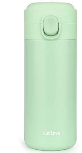 HASAGEI Travel Mug Reusable Coffee Cup with Leakproof Lid Insulated Coffee Mug for Hot and Cold Drinks Water and Tea Vacuum Stainless Steel Travel Mug (350ml Green)