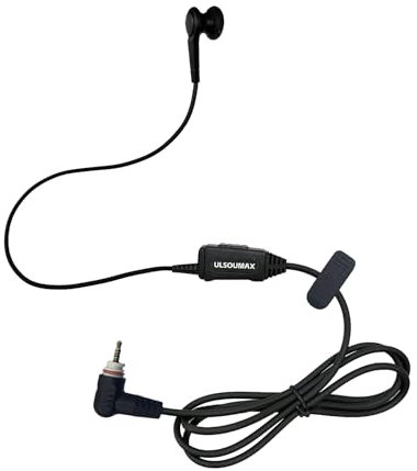 ULSOUMAX Walkie Talkie Earphones Compatible with Motorola SL300 SL1600 SL2600 SL4000 SL7550 DLR110 SL1K SL1M Digital Radio, Acoustic Headset with PTT Mic Button