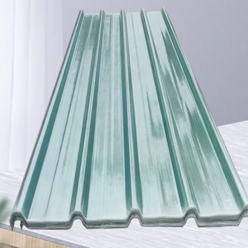 Clear Roof Sheet,Corrugated Roofing Sheets,2.2mm Thick FRP Daylighting Plate,Building Roofing Material,UV Protection Transparent Rainproof Board,Roof Panels,for Garage Carport (0.9x0.9m/35x35in)