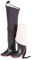 Watstiefel Verdickte Warme Watstiefel Für Herren, 80 cm Hohe Watstiefel Für Angeln, Für Die Jagd Im Freien (Color : Black, Size : 42 EU)
