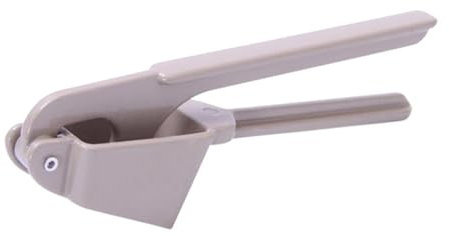 OUNONA Multifunction Garlic Press Slicer Alloy Garlic Kitchen Gadget for Easy Peeling Mincing Grey