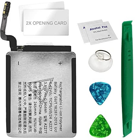 Tera Trade Replacement Battery for Apple Watch Series 5/40 mm Battery Li-Ion - Replaces A2277 | A2092 - Tool Set