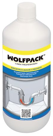 Desatascador Liquido Profesional 1 Litro. Gel Eliminador De Atascos, Desatasdaor Tuberias, Desatascador Pelos Tuberias