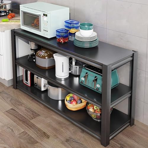 CMYAOYC Meuble Cuisine avec Plan de Travail, Meuble Micro Onde, Table de Préparation des Aliments et Table de Travail, Table Multifonctionnel pour Salle à Manger, Salon, Bistro ( Size : 80*30*80cm/32*