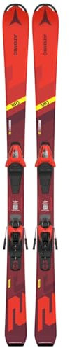 ATOMIC PM REDSTER J2 140 Ski - Kinderski in Rot - Ski für Kinder 8-12 Jahre - Kinder-Skier in Größe 140 cm - Skier für Kinder inkl. Bindung mit Voreinstellung - rote Ski mit C 5 GW Bindung