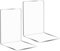 Buchstützen Set | Buchstütze aus Acryl | 2 Transparenten Bücherstütze | Geeignet für Schule Zuhause Büro Bibliothek Schlafzimmer | Transparente Dekoration | Schreibtisch Veranstalter (2 Pack)