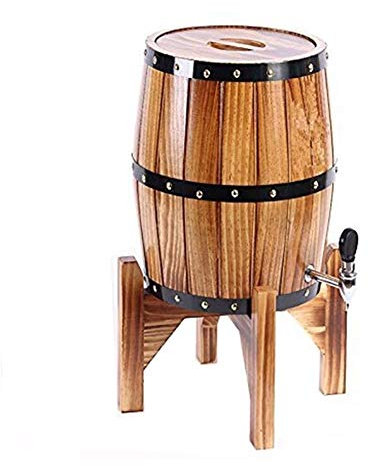 Bottle Rack Wine Rack Wine Glass Holder Vertical Wine Barrels, Oak Aging Barrels Whiskey Barrel Dispenser Wine Bucket No Leak For Storage Wine & Spirits & Whisky, 5L
