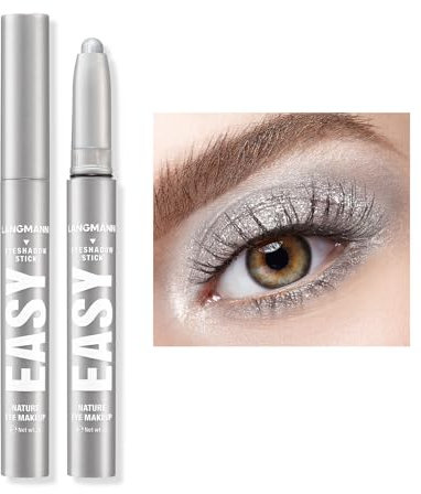 Lidschatten-Stift, Wasserfester Langanhaltender Lidschattenstift, Cremig-Mattes Augen-Makeup-Set, Natürliche und Schimmernde Farbtöne Konturenstift, Perfekte Geschenke für Frauen (#7)