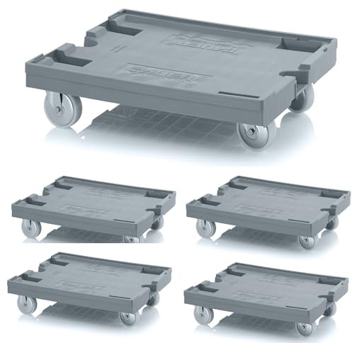 Transportroller Rollbrett AUER 800x600 mm, 250 kg Tragkraft, Möbelhund Rollwagen (4)