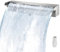 SBCWH Pool Überlauf Edelstahl Pool Wasserfall, Wasserfall Pool Brunnen mit Rohrverbinder, Rechteckige Wasserflussplattform für Garten-Außenteich, heiße Quelle, Spa(45cm/17.7in)