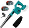 Cordless Leaf Blower 2-in-1 Vacuum Cleaners, Electric Garden Blower with 2x 3.0Ah 18V Battery, Portable Handheld Leaf Blower Replacement for Makita, for Garden Leaves Snow Dust