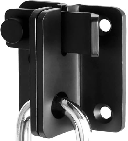 Stainless Steel Flip Latch Slide Bolt Latch Gate Latches Shed Lock Safety Lock Door Bolt Lock Latch for Barn Cabinet Garage Window Sliding Door Left Open