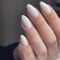 White Press on Nails - 24pcs French False Nails - Short Square Fake Nails with Glue - Glossy Full Cover Long Lasting Stick on Removable DIY Nail Art Gifts for Women Girls
