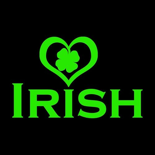 Rakelfix Herz Irland irisch Kleeblatt glücksblatt Aufkleber Größe/Farbe ANPASSBAR Sticker Autoaufkleber
