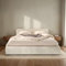 IDIMEX Polsterbett MARINI Doppelbett 140x200 cm in cremeweiß - Bett gepolstert mit Lattenrost, modernes Design & stabiles Holzgestell mit Kunststofffüßen