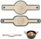 Silikon Backmatte für Dutch Oven 2er Set - Antihaft-Brotschlinge mit hitzebeständigen Griffen, Wiederverwendbare Backunterlage für Sauerteigbrot, Pizza & Kekse (Rund & Oval)