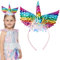 Jiahuade Einhorn Stirnband,Einhorn Haarreif Kinder,Kindergeburtstag Haarreif,Head Accessoires Party Dekoration,Haarschmuck für Ostern Geburtstag Party Karneval