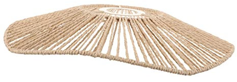 Tofficu Lampenschirm Klein Deckenlampe Geflochten Aus Hochwertigem Papier Und Eisen Simulierte Rattan Beleuchtungszubehör Für Kronleuchter Wand Und Deckenleuchten Innenlampenabdeckung Retr