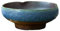Xilin-872 Pots de Fleurs Pot de Fleurs Rond en céramique Bleu Multifonctionnel, Grand Calibre, Style rétro, 25 x 10 cm Pot de Plante