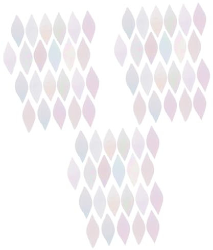 Angoily 63 Stck. Blattförmige Glasfliesen Bunte Mosaikstücke für Diy Bastelprojekte Kerzenteller und Handwerk Iridescente Glasstücke für Kreative Anwendungen