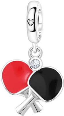 Teleye Tischtennis-Enthusiast Anhänger Charme, Charme für Armband