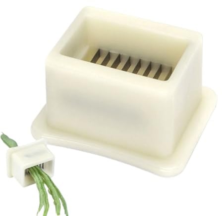 Mppchhn Cortador De Judías Verdes,Cortador Rallador De Judías Verdes - Accesorio De Cocina Para Preparación De Comidas Con Verduras Para Hogar, Exterior, Camping, Reuniones Y Picnics