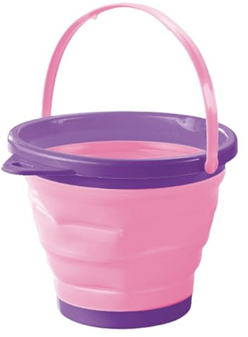 Jouer Au Seau À Sable – 7,68 X 8,86 Pouces, Jouet Pliable En Silicone, Seau À Eau Portable | Coquilles De Lac Pour , Jardin, Piscine, Jardin, Piscine, Rangement Imaginatif, Gain De Place, Facil