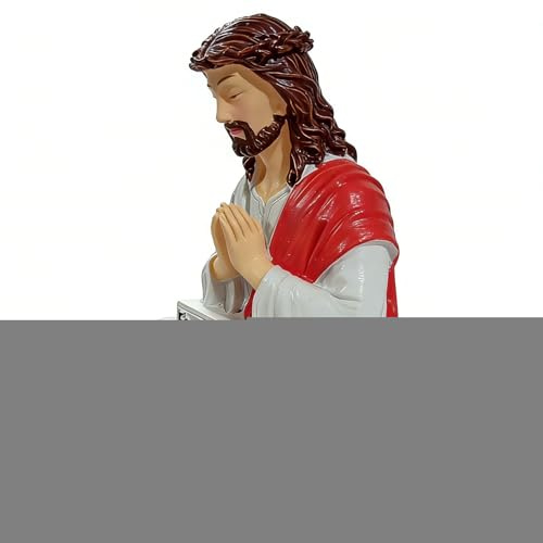Yplkm Sculpture De Jésus | Souvenir Spirituel Et Religieux en Sculpture - Statue en Résine de Jésus,pour Bureau Table Cheminée Appartement Fêtes Anniversaire Décoration Intérieure