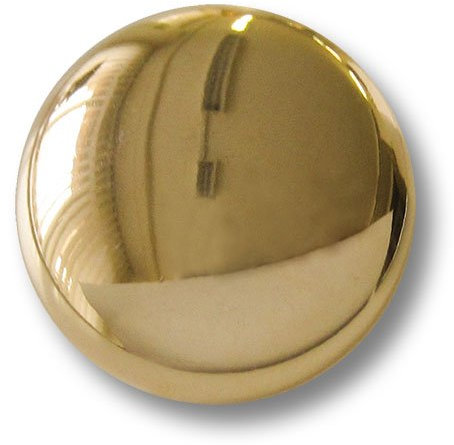 Knopfparadies - 8er Set hochwertig verarbeitete, ganz leicht gewölbte, goldfarben glänzende Ösen Metallknöpfe/Uniformknöpfe für Gardekostüme, Uniformen, etc. / Ø ca. 10mm