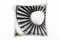 Paul Sinus Art Macro, Flugzeug, Turbine, Silber, grau Deko Kissen 40x40cm für Couch Sofa Lounge Zierkissen - Dekoration zum Wohlfühlen