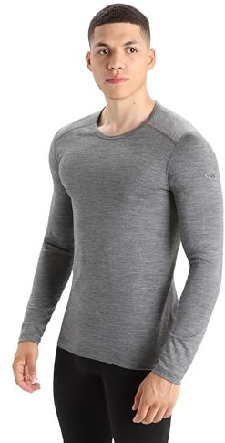 Icebreaker Herren 200 Oasis LS Crewe/Gritstone Hthr XL